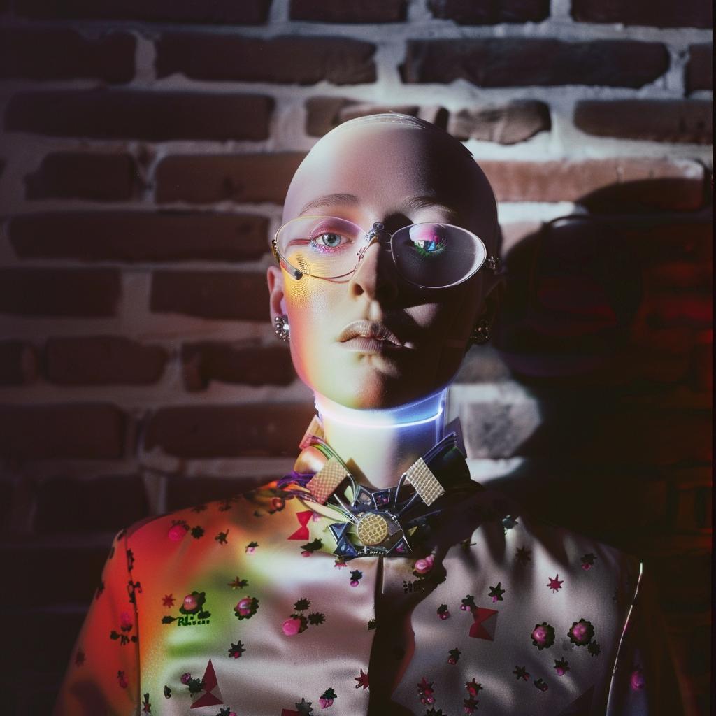 surreal  cyborg  portrait  lighting  glow  fashion  artistic  awarded  raw  ClaudeCahun 1027058