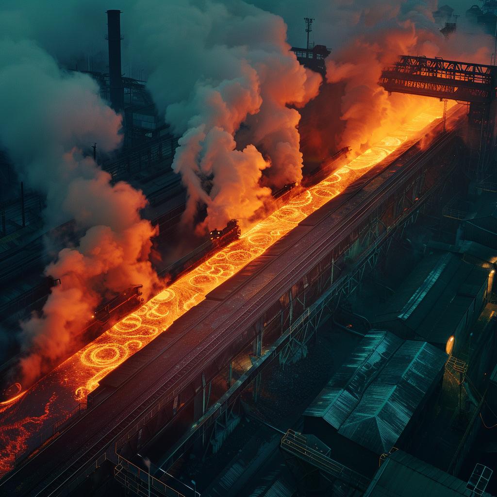 factory  industrial  smoke  large  building  photography  lighting  axonometric  color  steel 965294