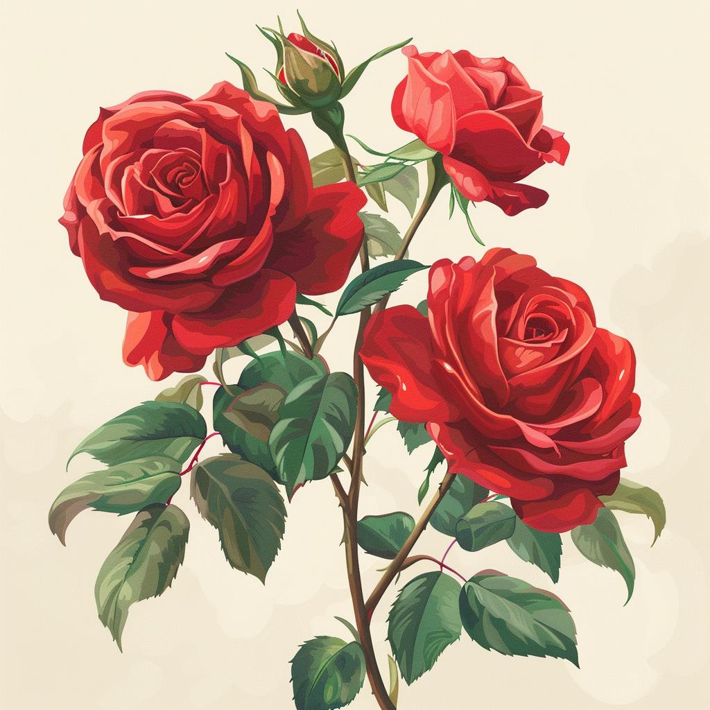 rose  red  illustration  beige  floral  artistic  nature  color  detail  design 971877
