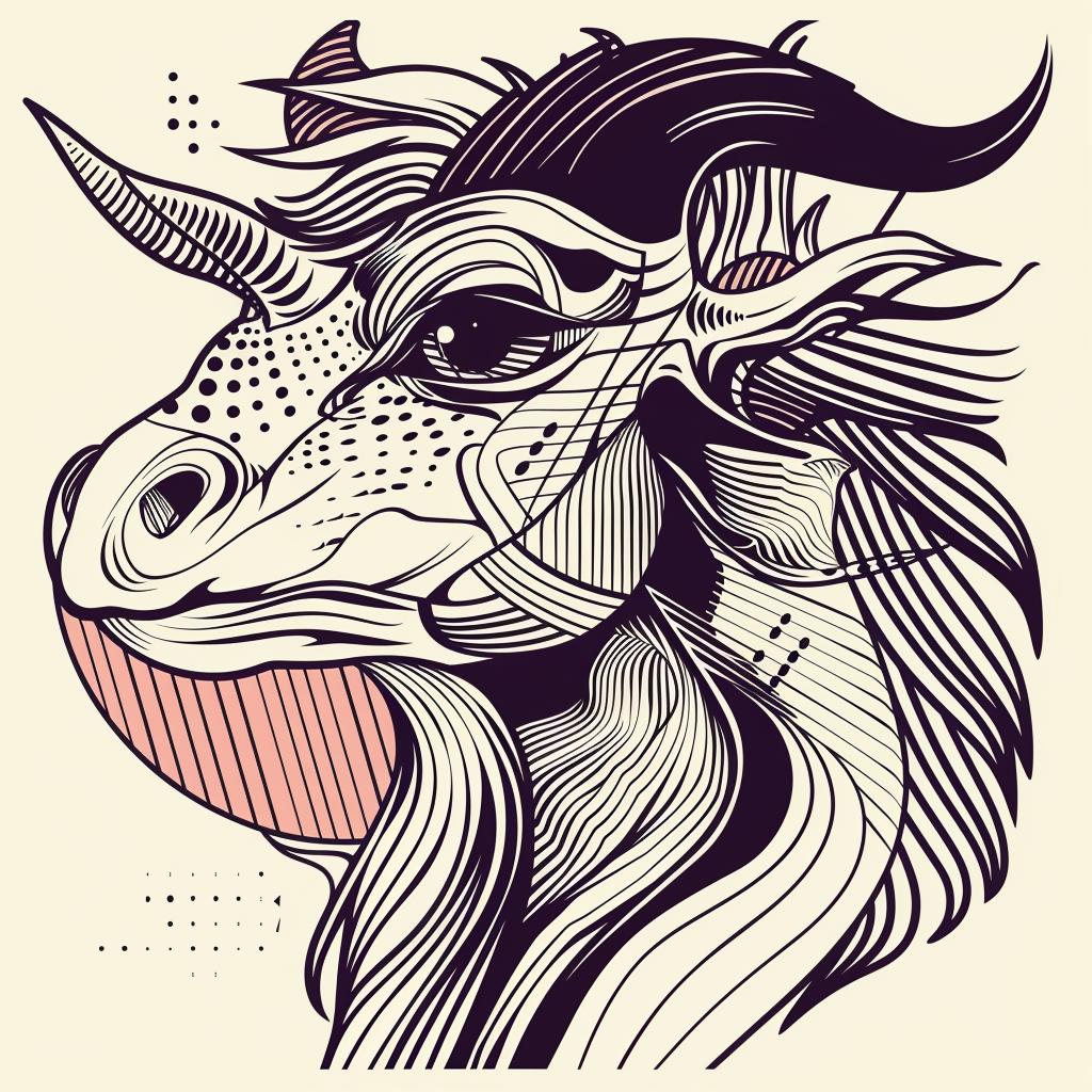 mythical  creature  hybrid  animal  goat  mane  halftone  fantasy  unique  exploration 939612