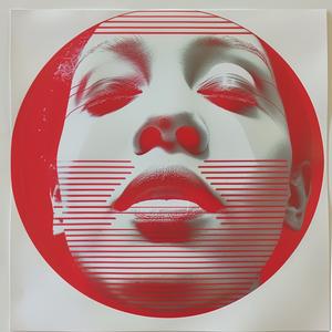 surreal  album  cover  Risograph  Symbolist  women  red  poster  graphic  design 1077793