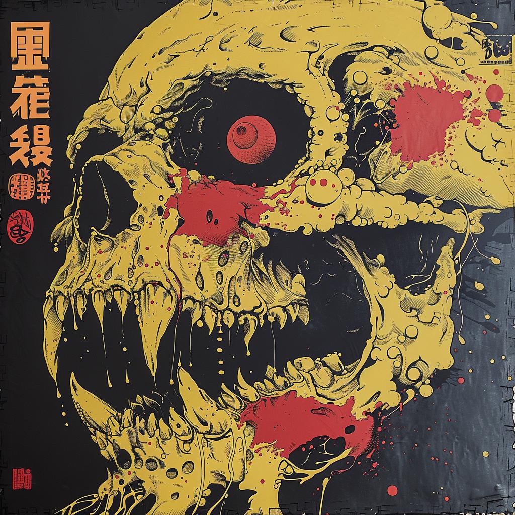 surreal  poster  skull  red  eyes  creative  art  hyper-realistic  monster  deathmetal 961741