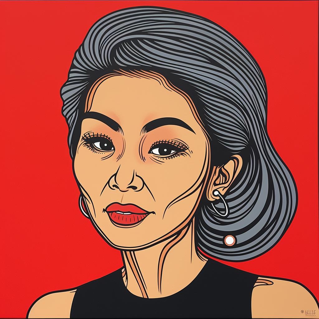 woman  asian-american  elderly  gray hair  portrait  artistic  skin tone  age  graceful  serenity 972350