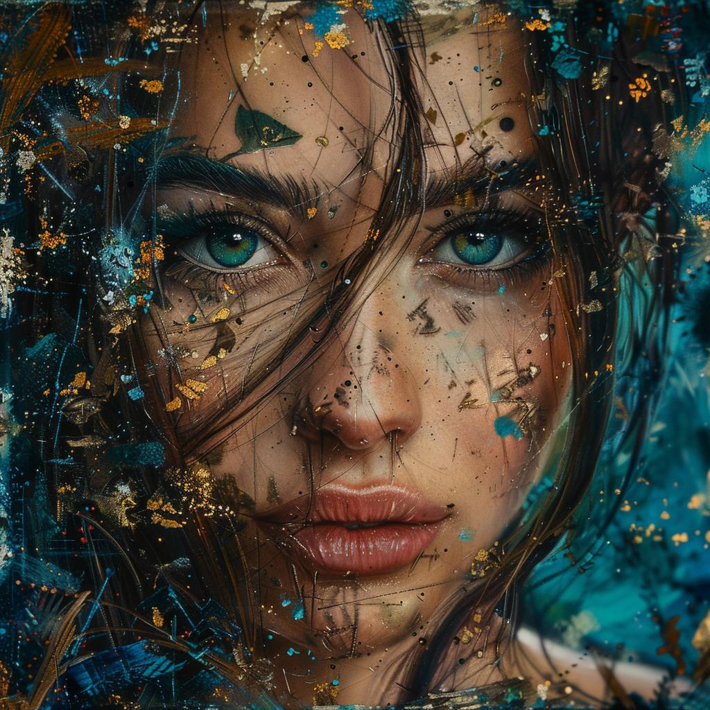 woman  blue  eyes  portrait  vivid  beautiful  detailed  intense  emotional  stylized 960855