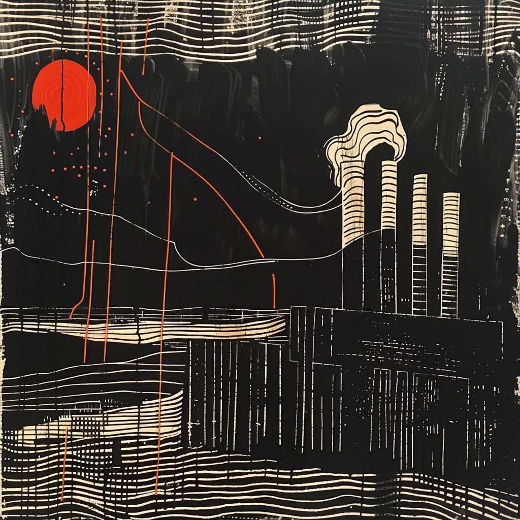 factory  smokestacks  pollution  dirty  grim  dirt  industrial  collage  punkcore  red 936542