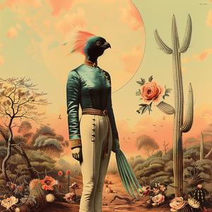 woman  desert  cactus  plants  chromolithography  vintage  landscape  portrait  nature  detail 1056734