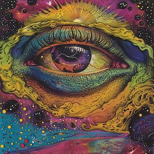 surreal  album  cover  psychedelic  eye  abstract  colorful  background  Todd  White 1078559