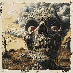 skeleton  clouds  sky  painting  horror  graphic  art  black  white  stylized 1061554