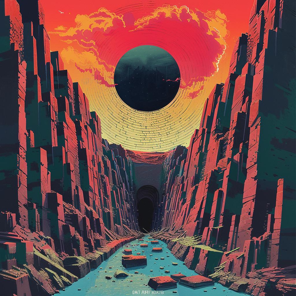 surreal  album  cover  axonometric  introspective  naturalistic  spiritual  terror  occult  technicolor 973780