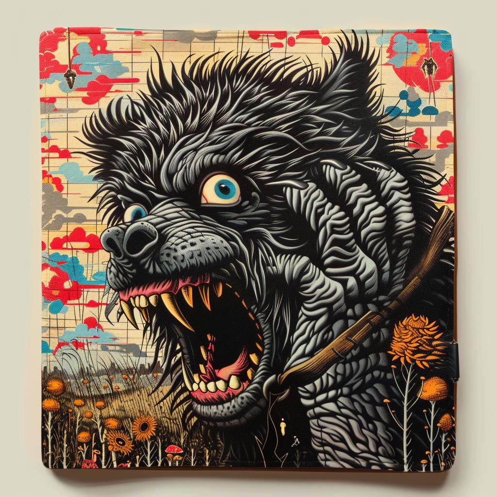wolfman  painting  wildlife  open  mouth  art  nature  animal  ferocious  colorful 1033296