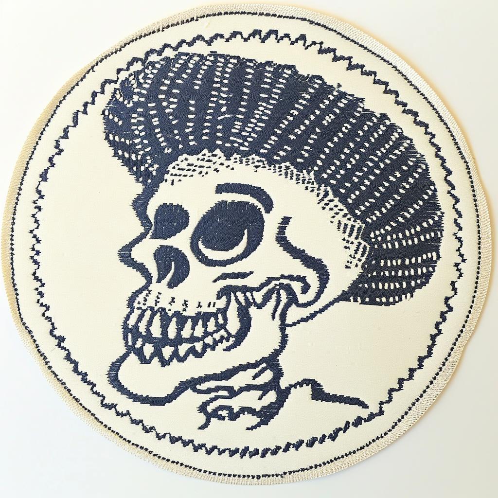 patch  skull  hat  chenille  streetwear  hip-hop  white  stitches  creative  graphic 961139