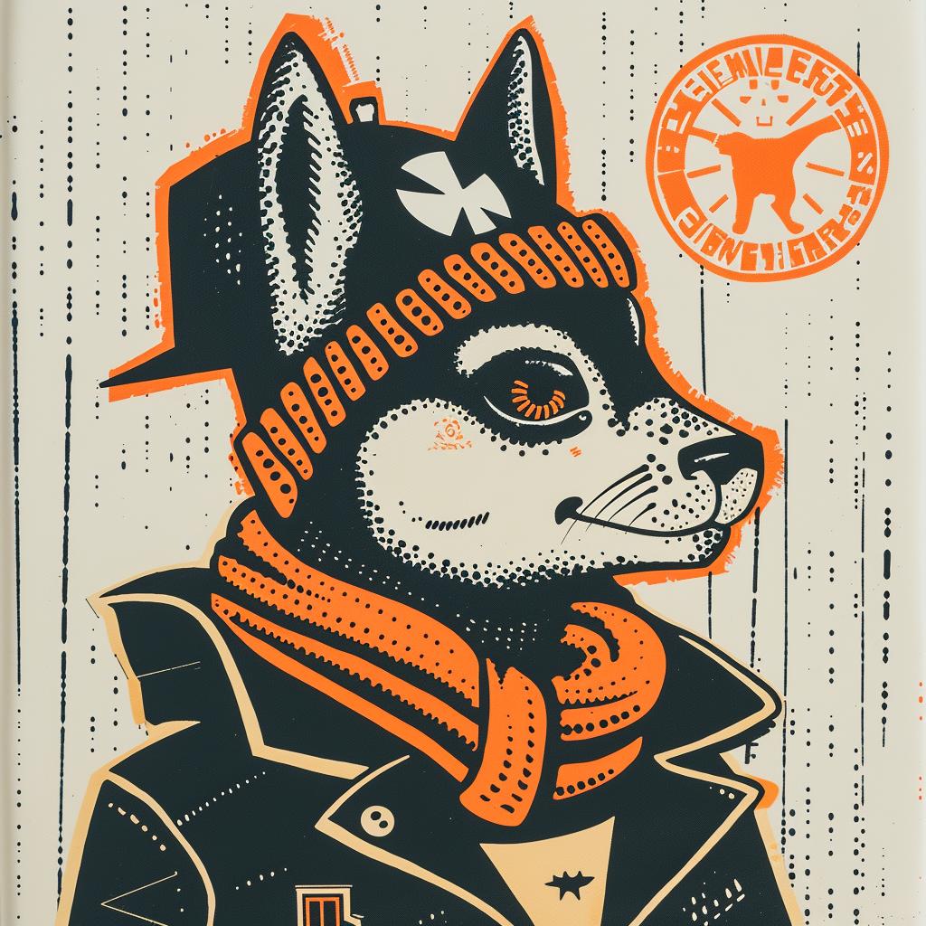aggressive  anthropomorphic  animal  streetwise  culture  minimal  poster  dog  hat  scarf 957776