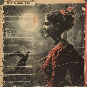 chromolithography  bookcover  woman  reddress  crow  art  illustration  design  fantasy  visual 1061126