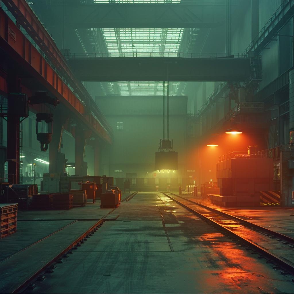 factory  industrial  warehouse  red  light  photography  dark  glow  mood  color 965456