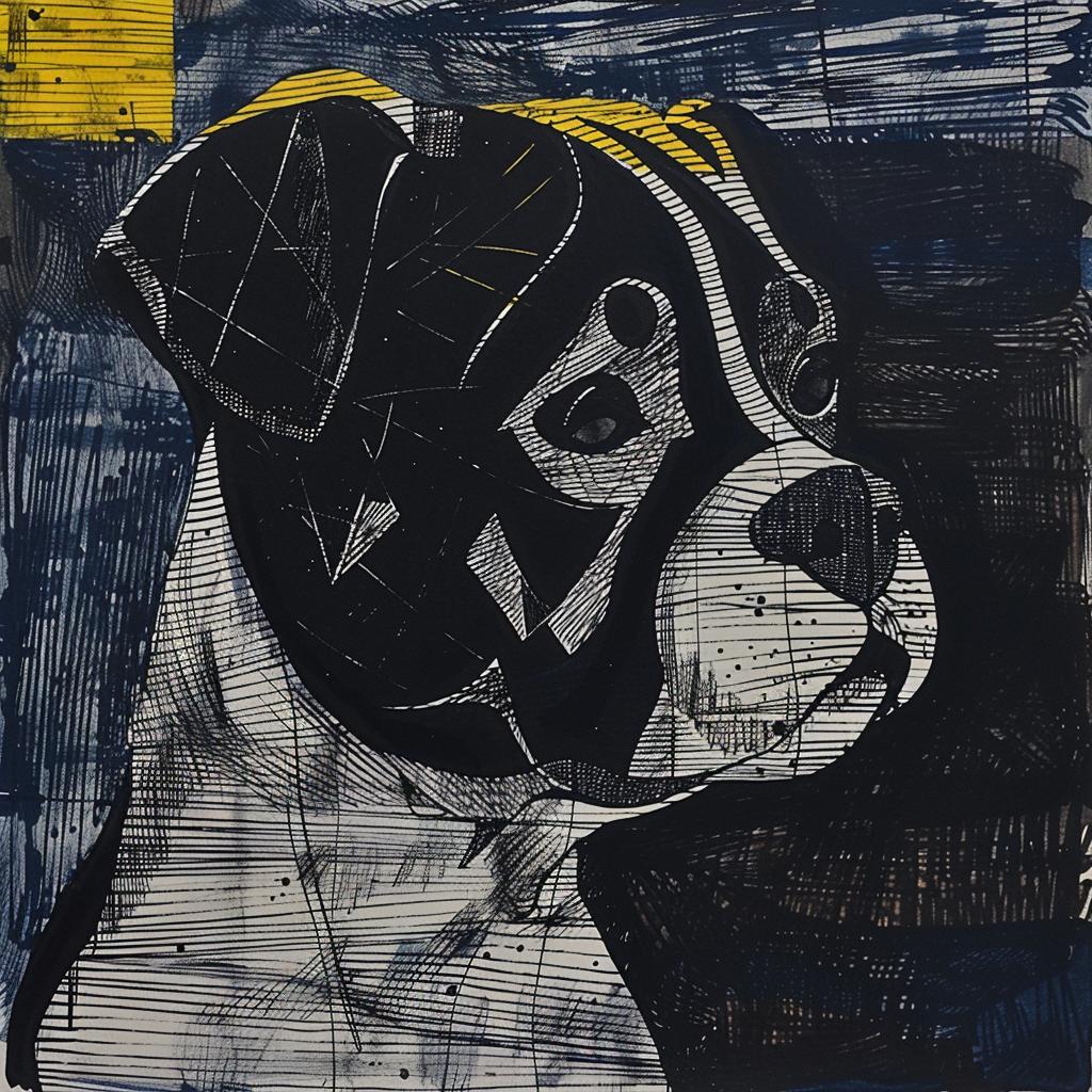 pitbull  puppy  dog  black  white  yellow  cute  animal  portrait  playful 936599