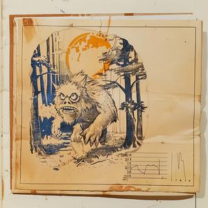 monster  woods  angry  moon  drawing  artwork  fantasy  nature  Symbolist  Riisograph 1037279