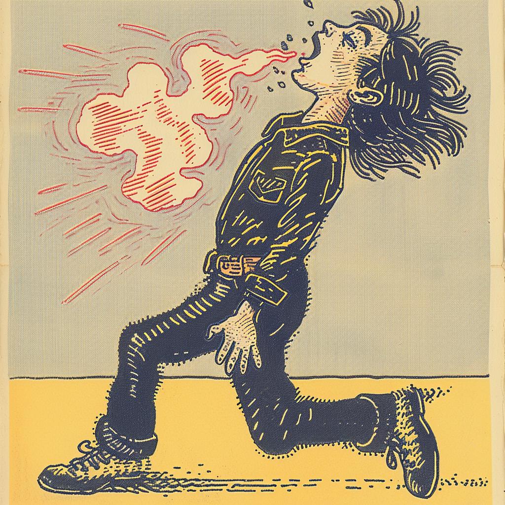 album  cover  navy  blue  cream  illustration  smoke  man  portrait  stylized 917595