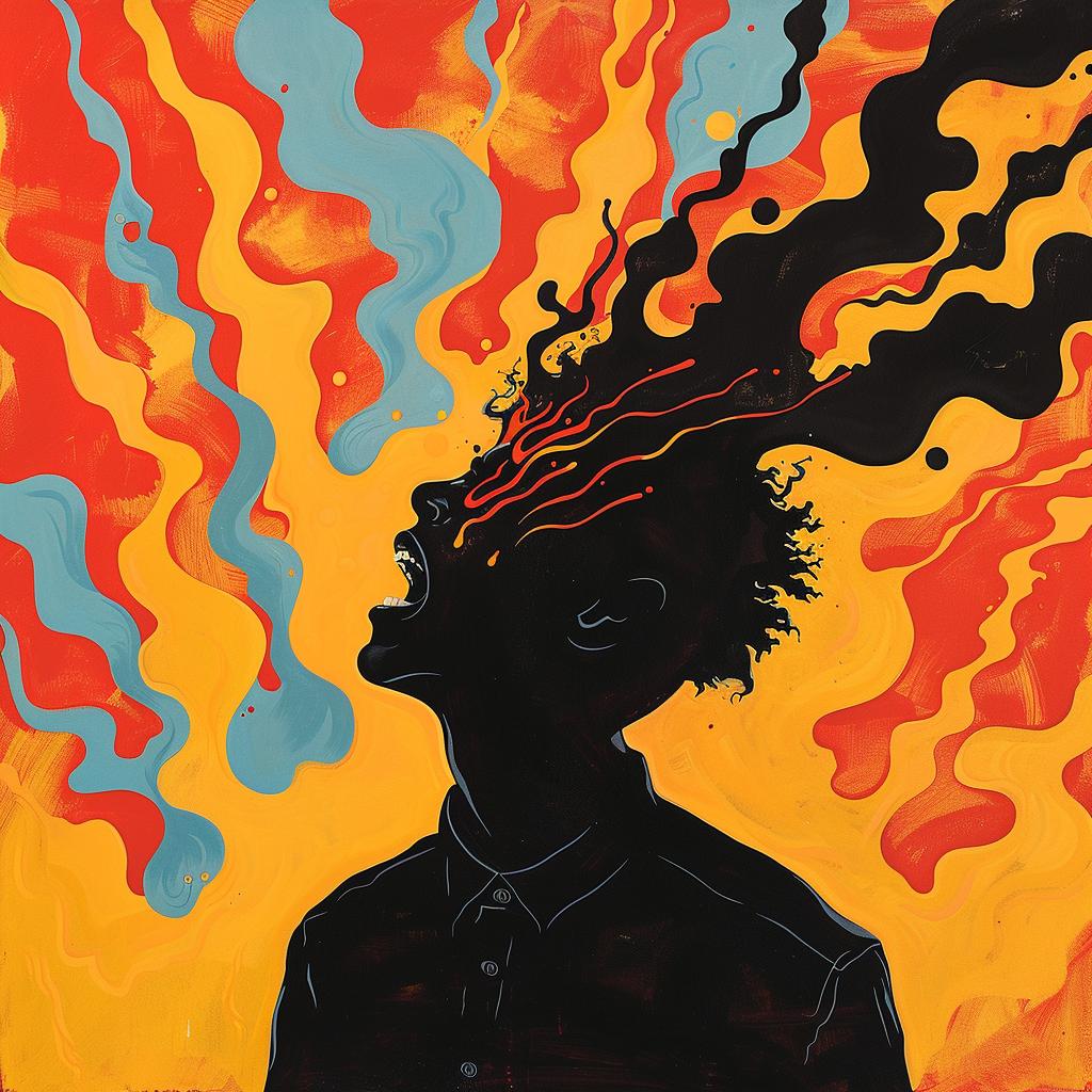 surreal  album  cover  man  fire  head  rage  against  machine  abstract 976662