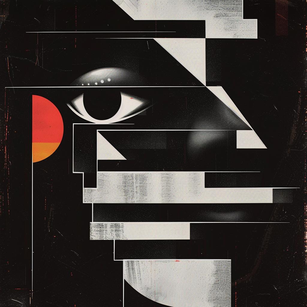 poster  face  red  circle  black  white  sci-fi  dark  gouache  graphic 922108