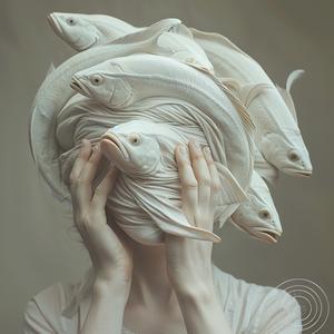 surreal  female  fish  moray  dark  art  minimalist  absurdity  linda  gün 1075541