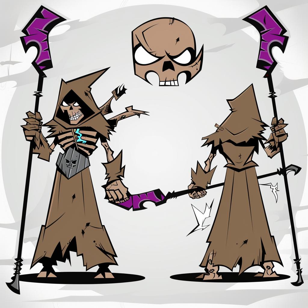 grim  reaper  skeleton  cartoon  collection  dark  character  fantasy  comic  death 1024442