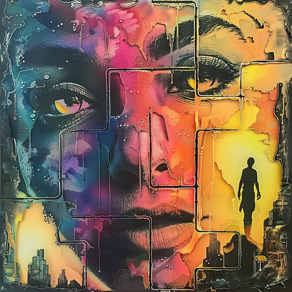 woman  city  skyline  background  portrait  art  painting  urban  creative  modern 950753