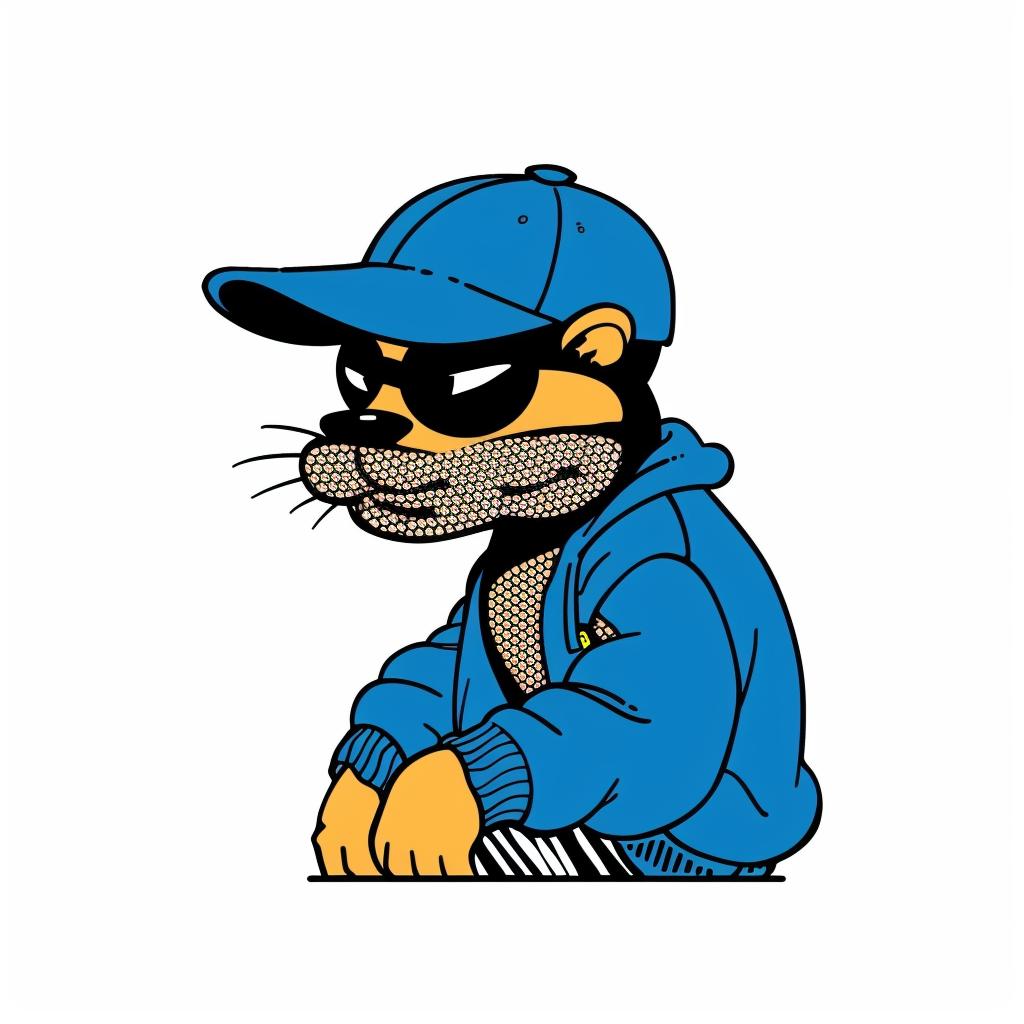 rodent  cartoon  cap  jacket  aggressive  street  minimal  blue  yellow  urban 958883