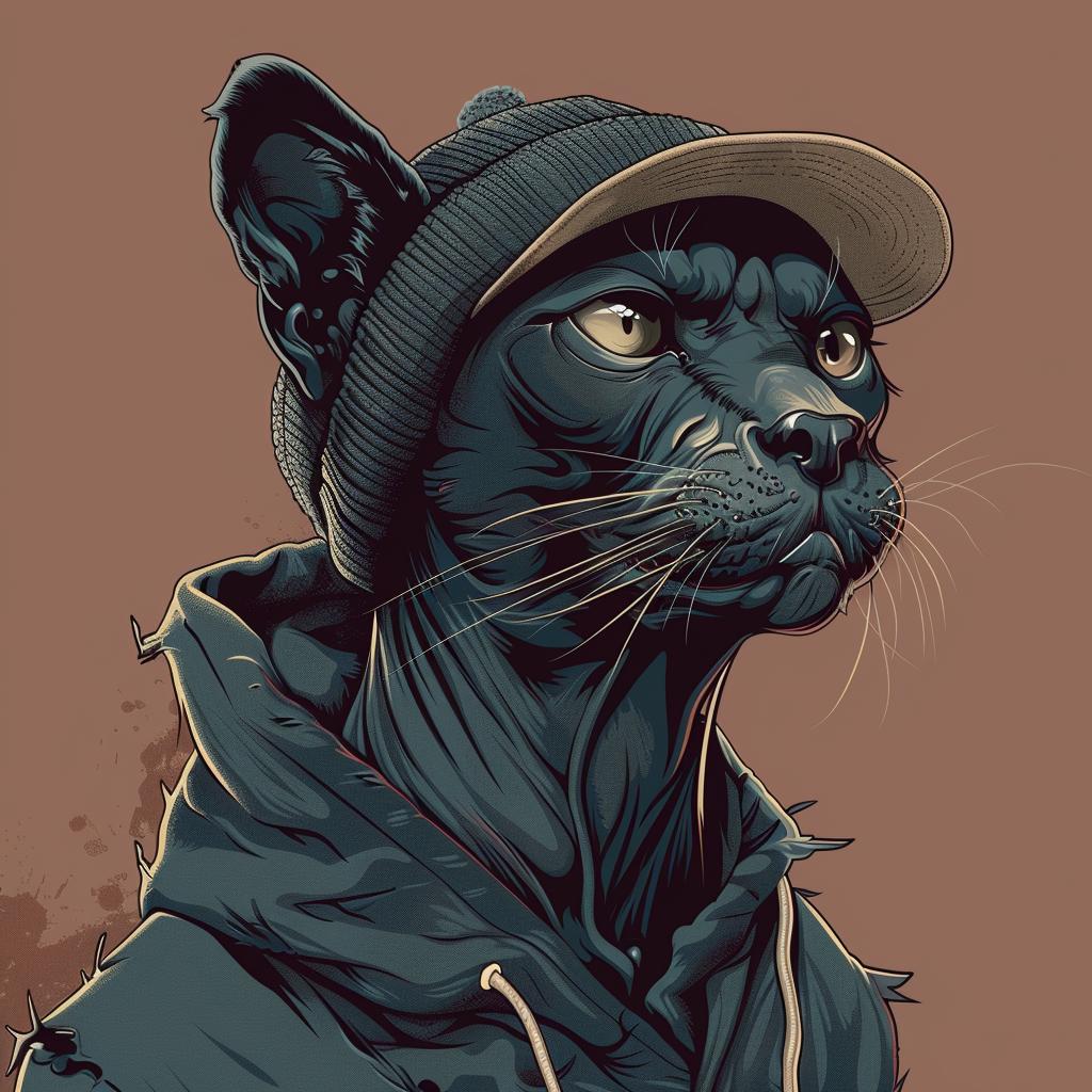 animal  cat  hoodie  hat  urban  aggressive  hip-hop  culture  street  minimal 956344