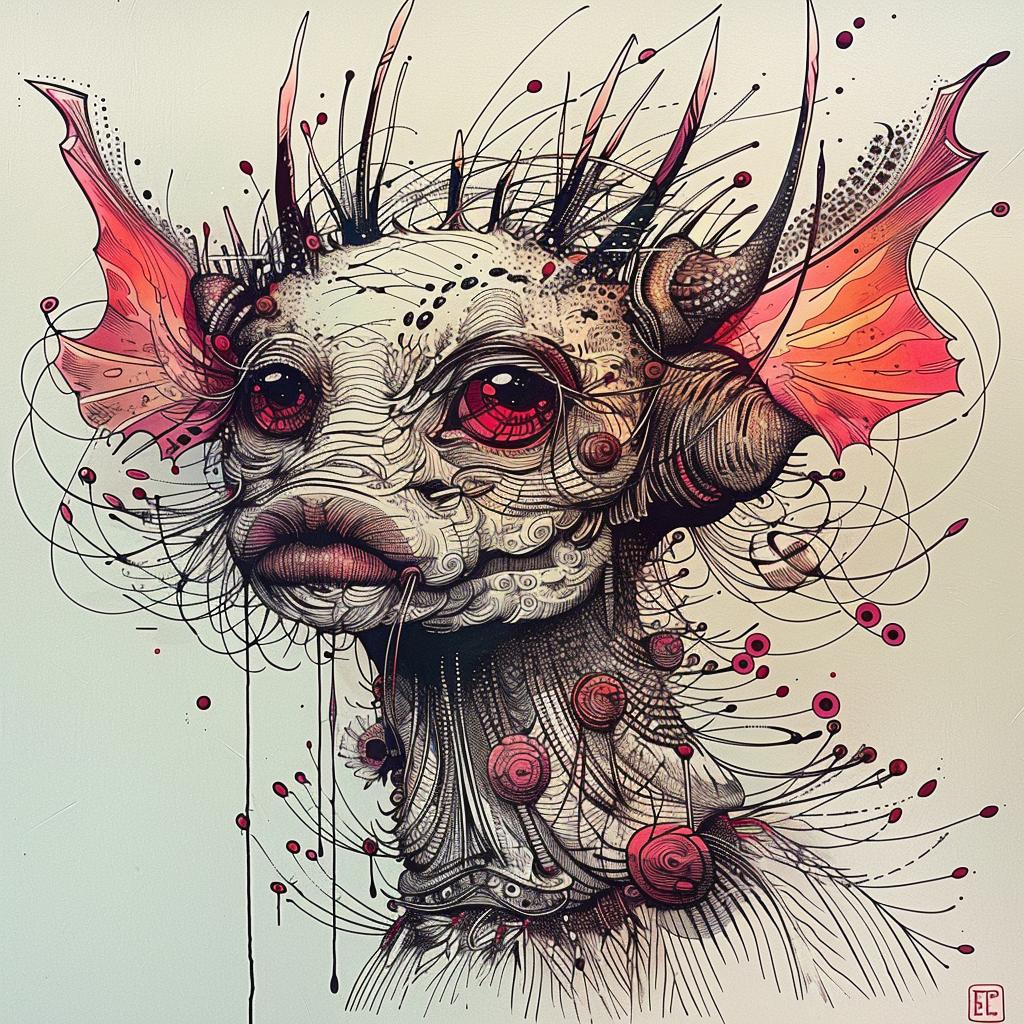 mythical  creature  drawing  monster  red  eyes  art  surreal  fantasy  dark 948804