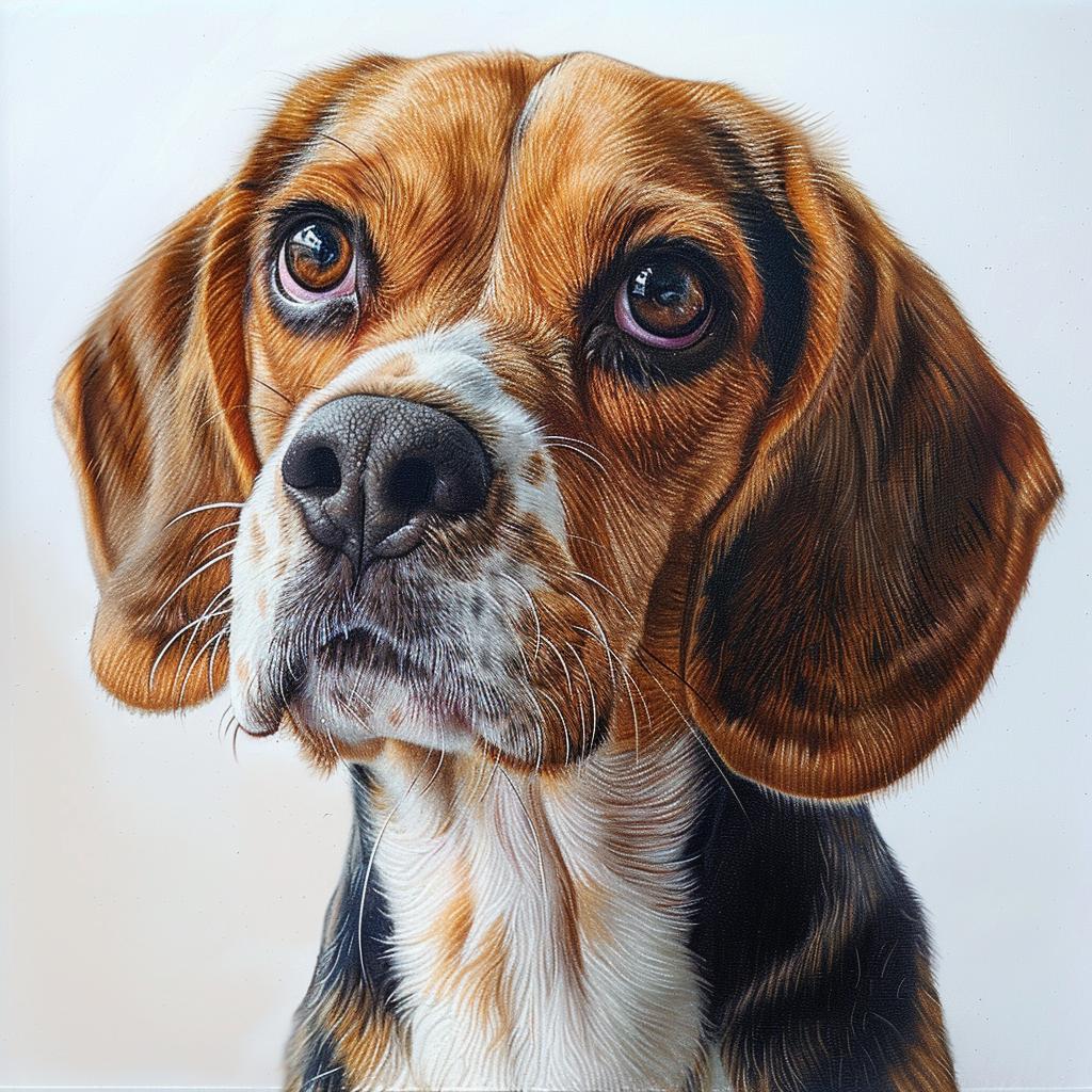 beagle  dog  painting  canine  animal  portrait  white  background  illustration  artwork 942830