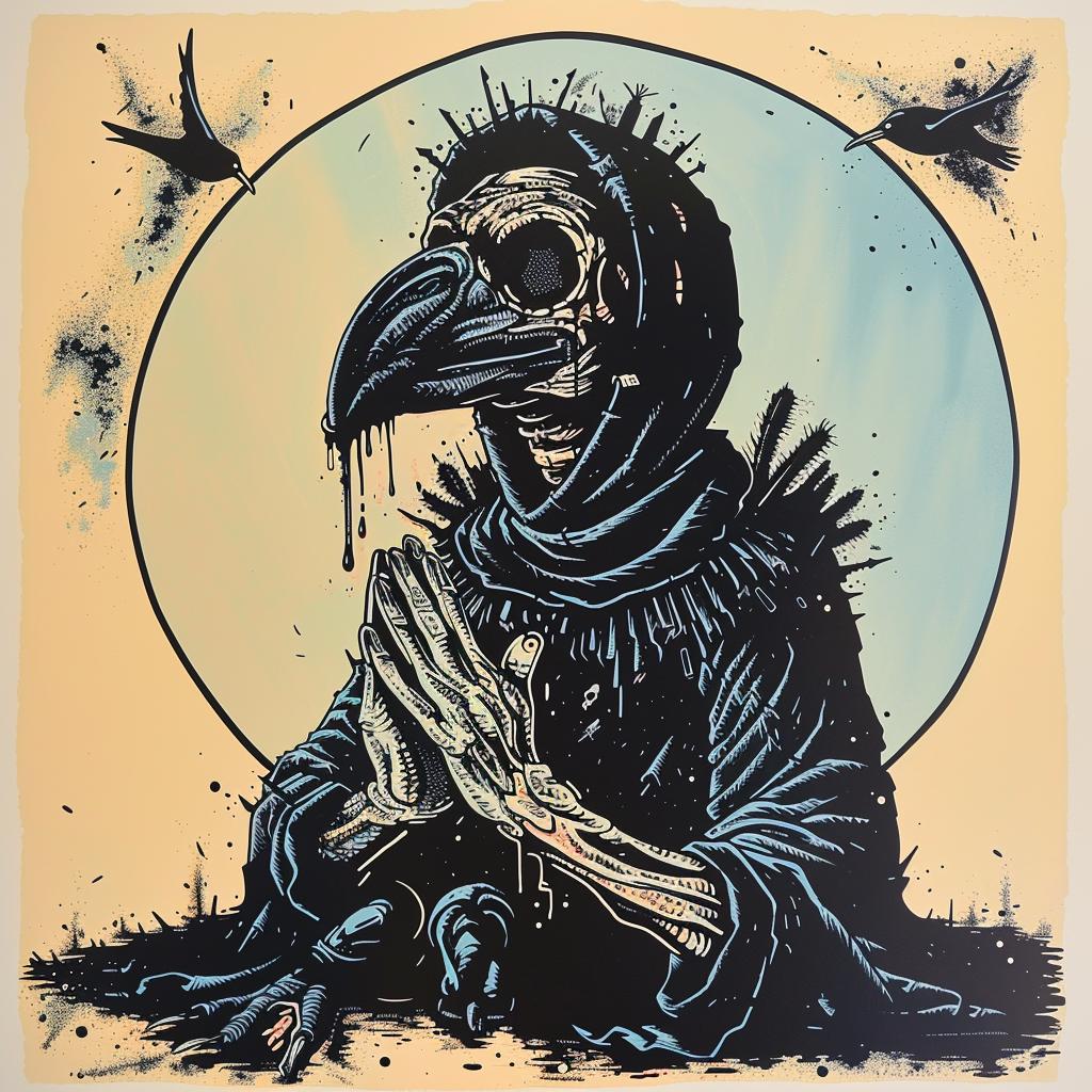raven  poster  person  occult  dark  arts  naturalistic  terror  Chris  Bachalo 926426