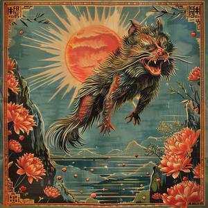 cat  sun  poster  chromolithography  colorful  design  image  nature  whimsical  art 1057959
