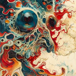 hypnotic  surreal  alluring  monster  Dali  James  Jean  colorful  skull  art 1073207