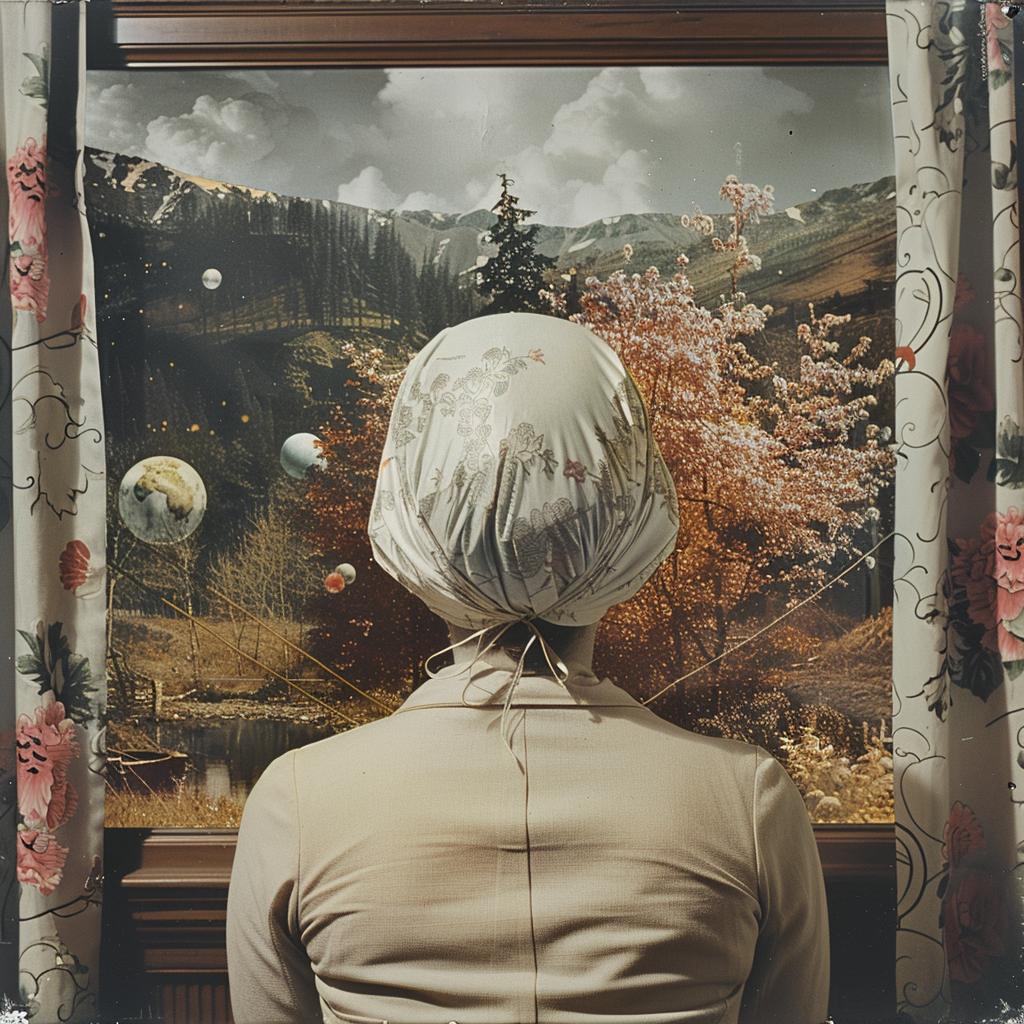 woman  window  hat  surreal  collage  highcontrast  artistic  observation  portrait  raw 969908
