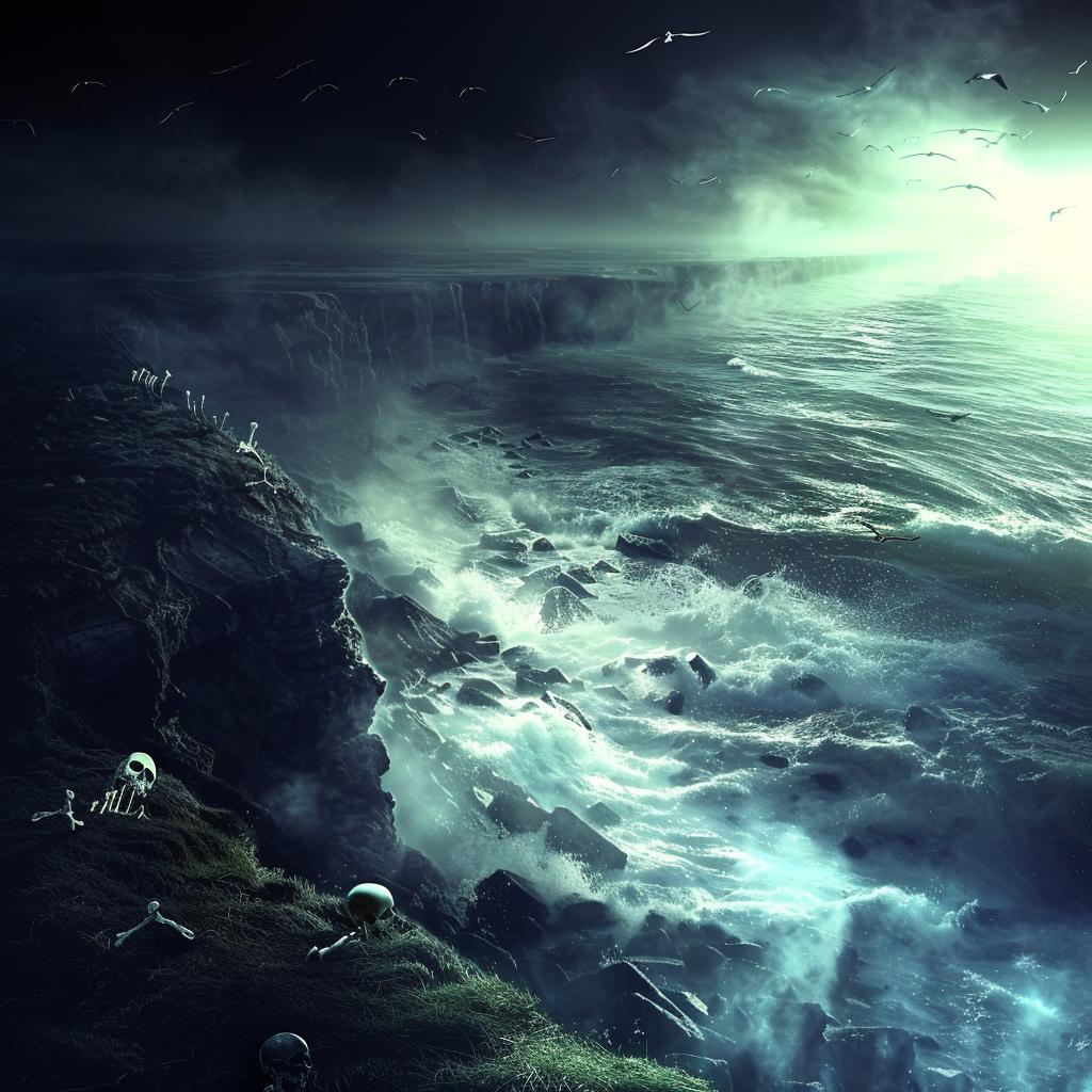ocean  waves  fog  atmosphere  otherworldly  fear  unease  surreal  demon  nature 1026363