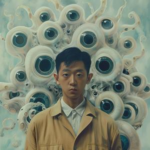 hypnotic  album  cover  surreal  man  tentacles  eyes  aliens  artistic  illustration 1073300
