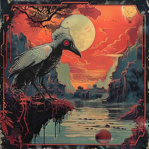 crow  poster  red  eye  illustration  animal  graphic  dark  mysterious  symbolism 1038813