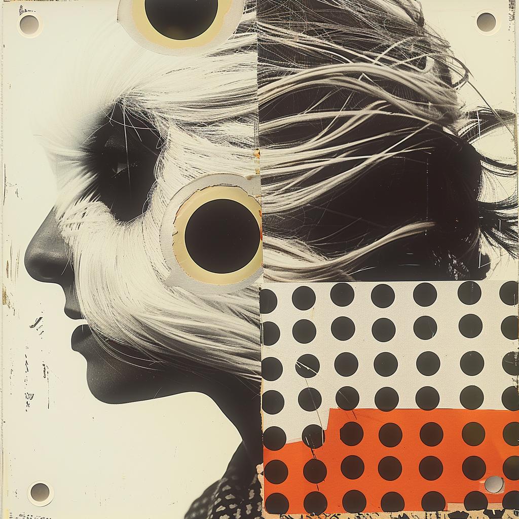 woman  hair  polka  dot  face  graphic  design  art  contemporary  colorful 1020226