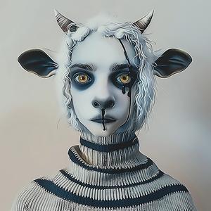 goat  face  painting  person  fantasy  animal  illustration  surreal  artistic  creativity 1073630