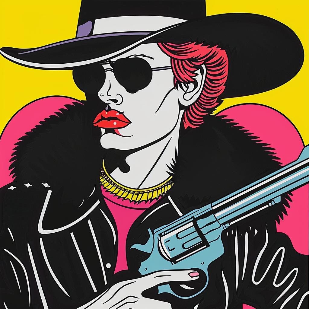 woman  hat  sunglasses  gun  poster  action  vintage  portrait  dramatic  graphic 944621