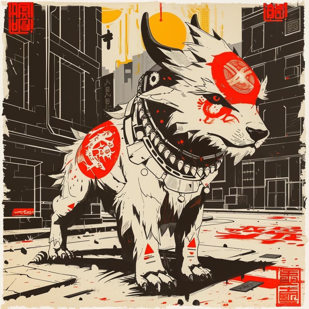 mythical  creature  hybrid  dog  red  eye  fantastical  unique  exploration  nature 941276