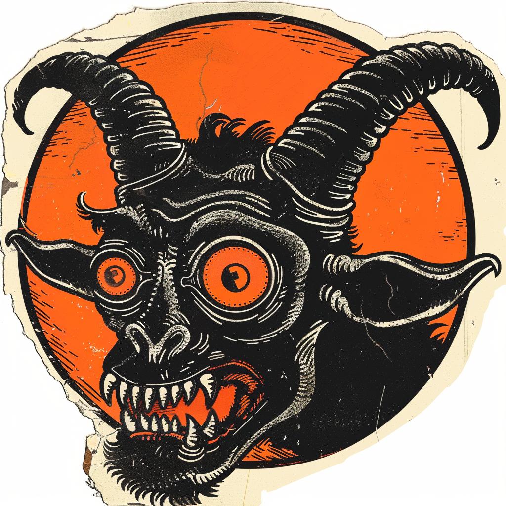 vintage  logo  goat  dark  occult  nature  spiritual  sticker  symbolic  terror 924751