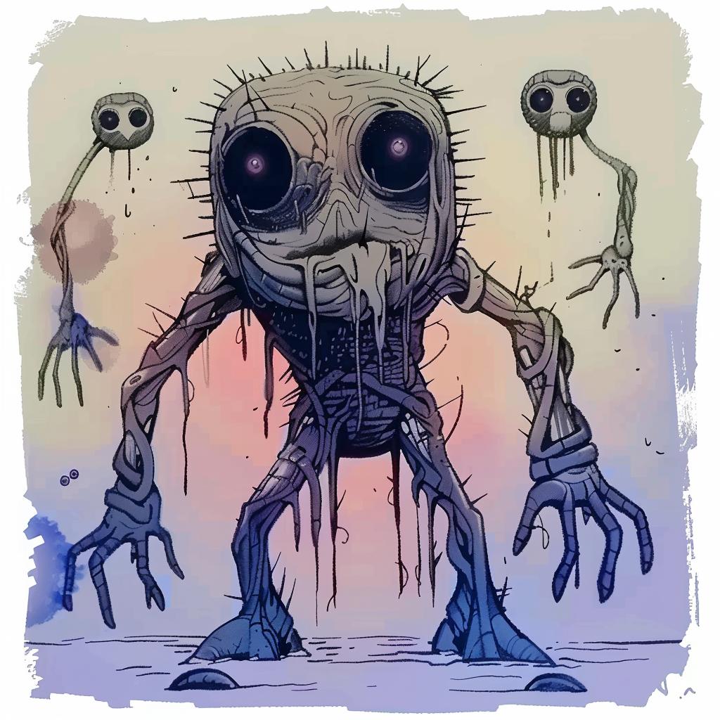 creature  monster  two-headed  drawing  weird  creepy  illustration  art  surreal  horror 946707
