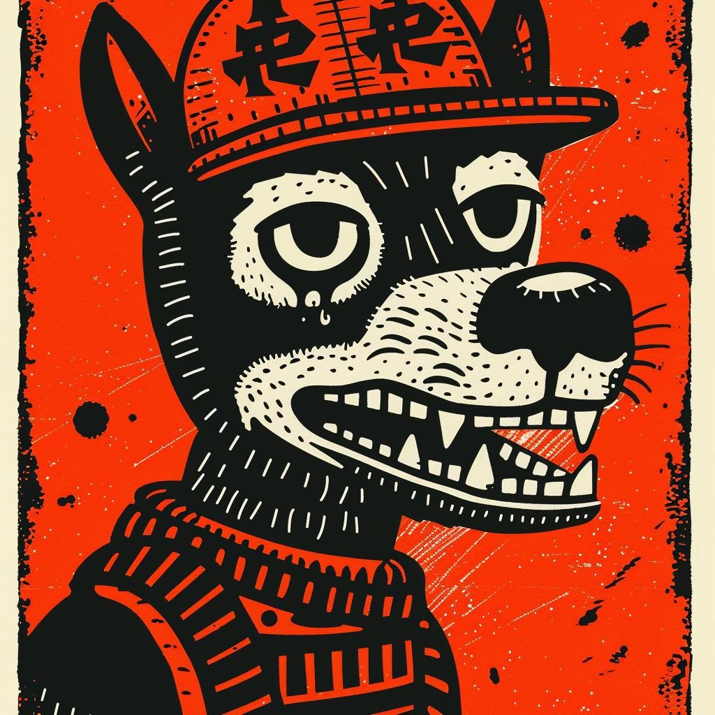 dog  poster  street  culture  minimal  aggressive  animal  hat  urban  simple 958123