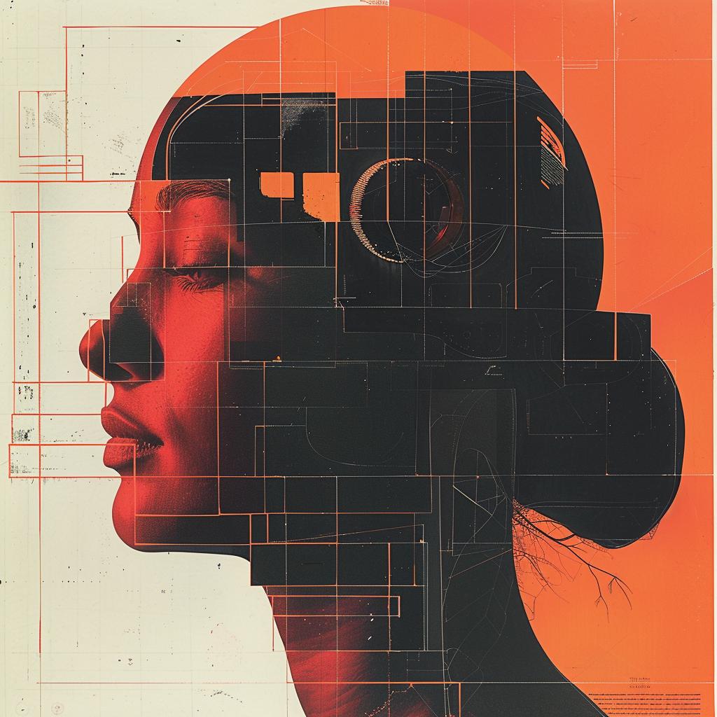 surreal  album  cover  hyper-realistic  screenprinting  woman  camera  art  digital  portrait 961603