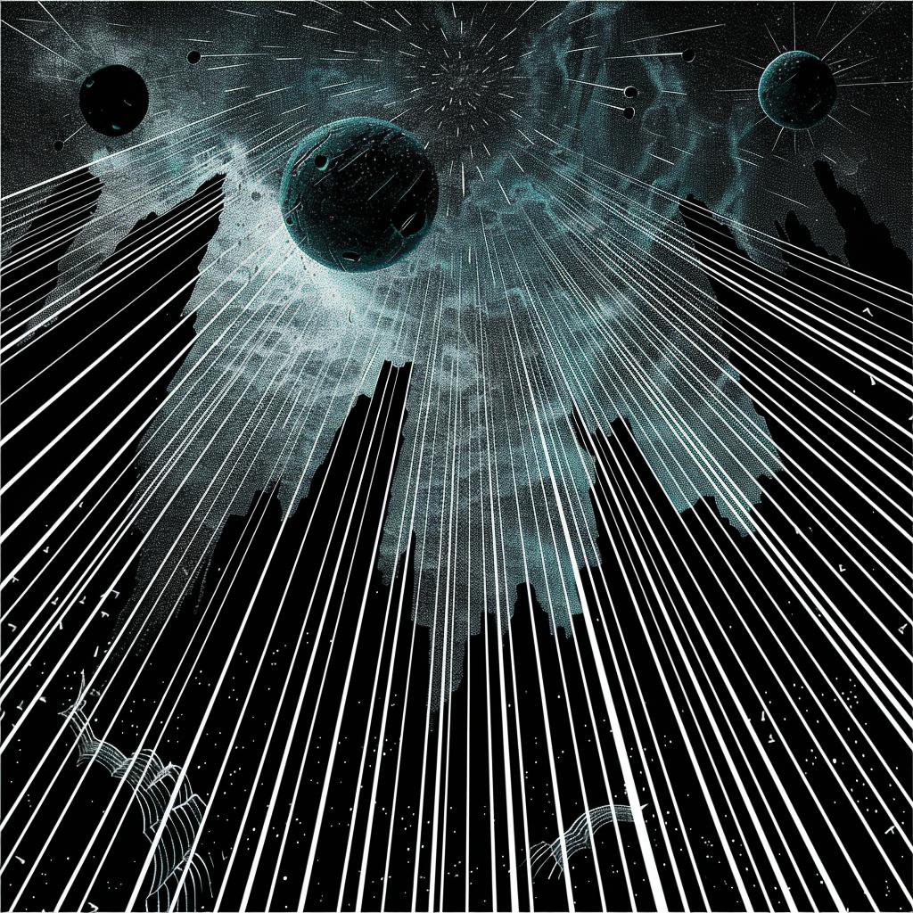 album  art  abstract  shattered  orbs  halftone  dots  aztec  horror  waves 1020906