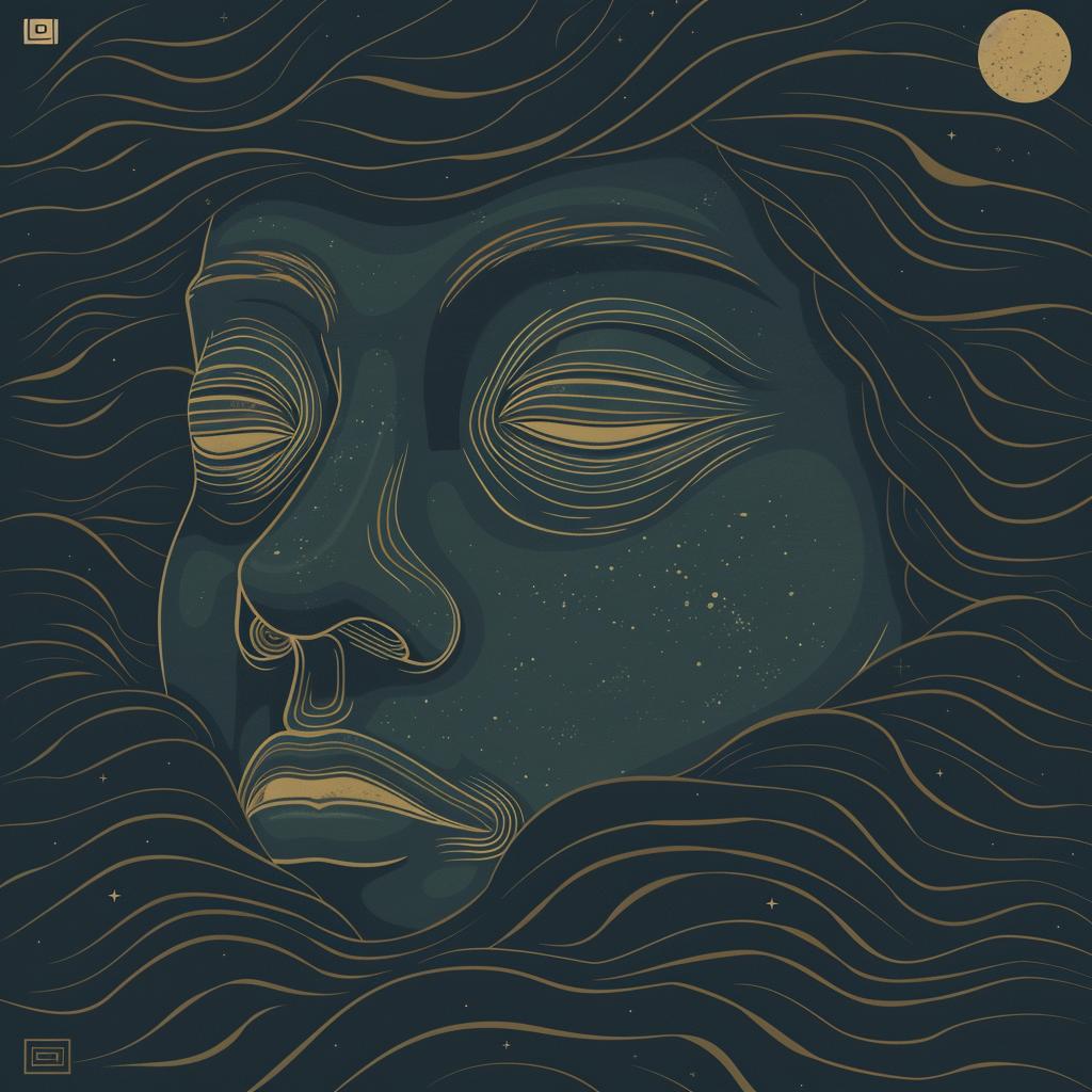 Bauhaus  Constructivism  halftone  moon  woman  face  eyes  illusion  mystical  art 941465