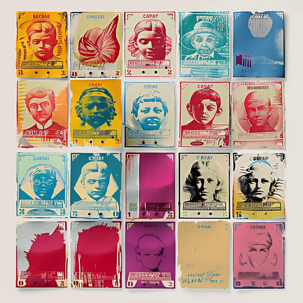 colorful  cards  faces  collection  variety  graphic  design  artwork  visual  style 1015479