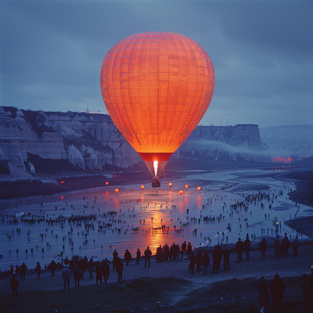 hot  air  balloon  double  exposure  surreal  NYC  volumetric  lighting  photo 1031654