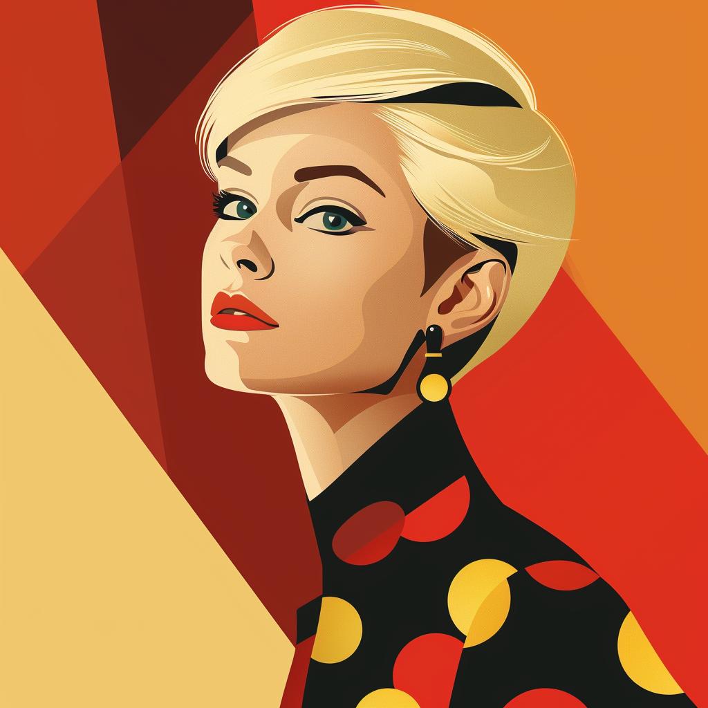 abstract  art  minimalist  portrait  geometric  colors  elegance  woman  polkadots  fashion 929481
